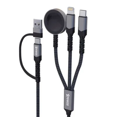 Xpower 60W 6In1 Cable For Phone & Watch - Black